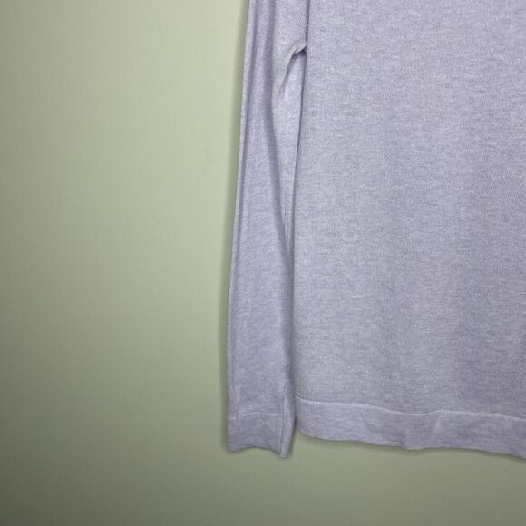 J.CREW Sweater Women Small Teddie Pullover NEW Purple Cotton Lightweight L1561 - Picture 9 of 15